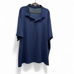 Roundtree and Yorke Navy Short-Sleeve Polo Shirt